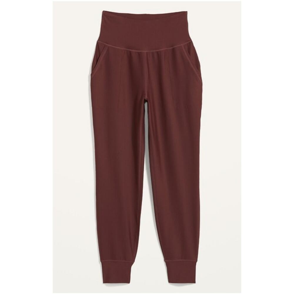 Old Navy Active Powersoft Jogger Pants Grand Canyon Red Cropped L